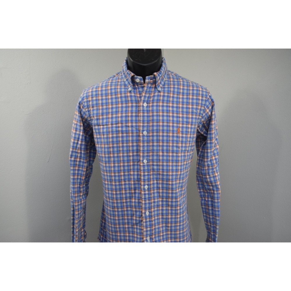Polo Ralph Lauren Flannel Dress Shirt Plaid Long Sleeve Button Up Men Size Small - Picture 10 of 10